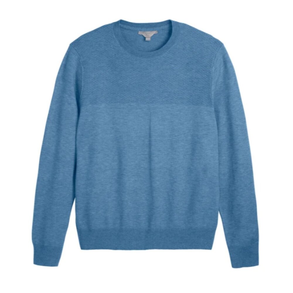 NWT Ted Baker Men's Textured Blue Sweater Size XL